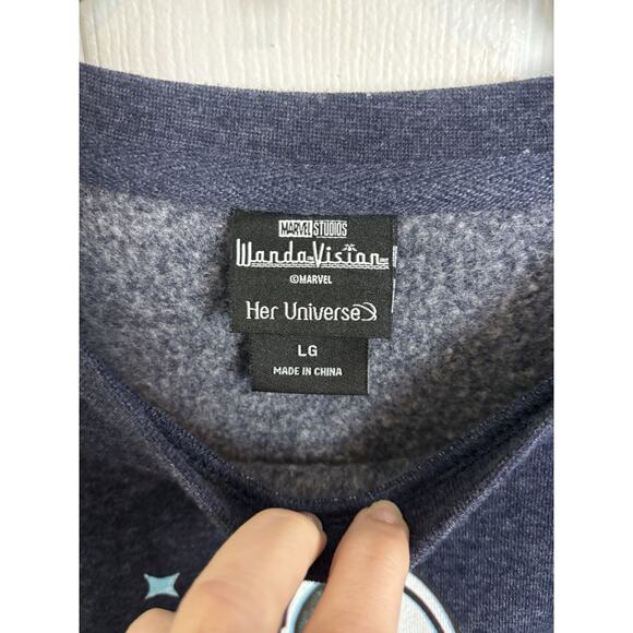 Her Universe Marvel WandaVision SWORD Color Block Pullover Size Large - Picture 3 of 6